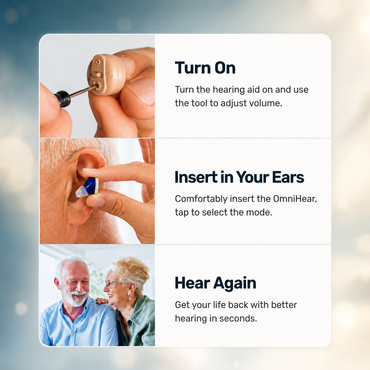 The ClarityPro CIC Rechargeable Earpieces (Pair)